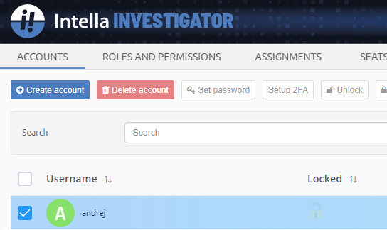 Select user