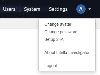Users name menu