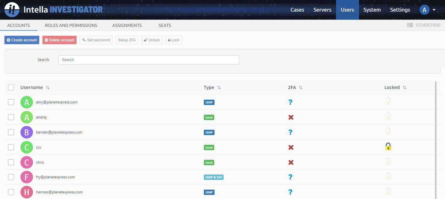 User management