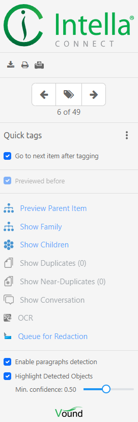 Previewer toolbar