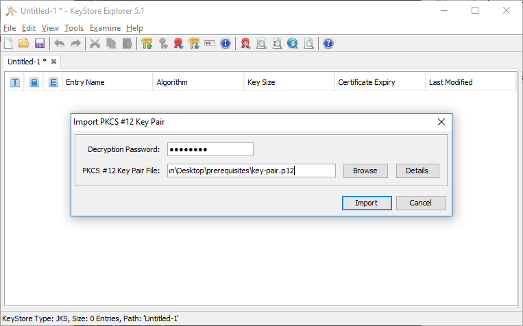 Key Pair Import