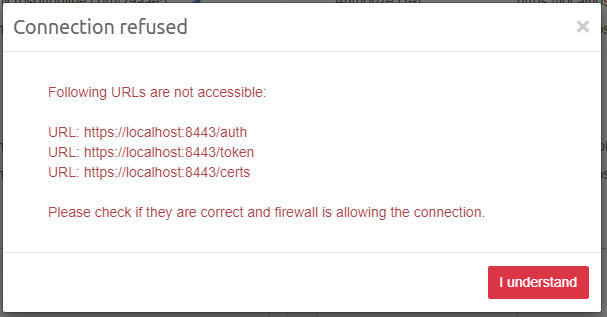 URL not accessible